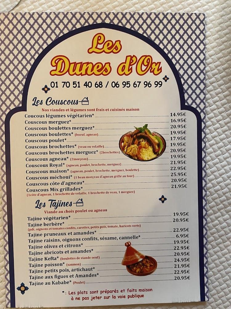 LES DUNES D'OR couscous - Menu Image 4